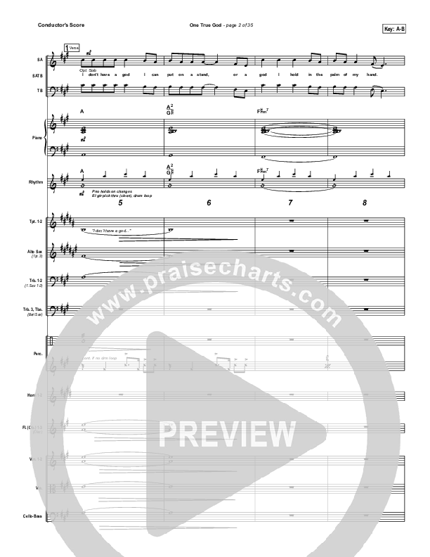 One True God Orchestration (Mark Harris)