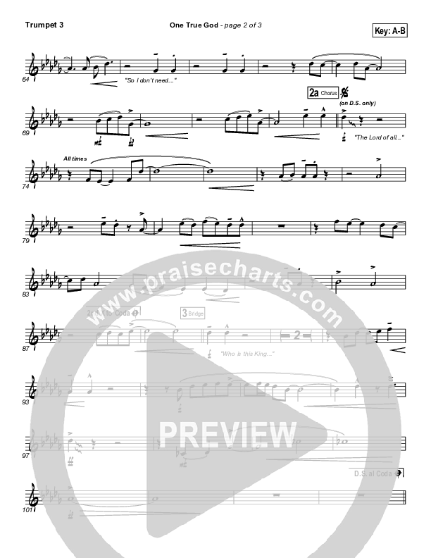 One True God Trumpet 3 (Mark Harris)