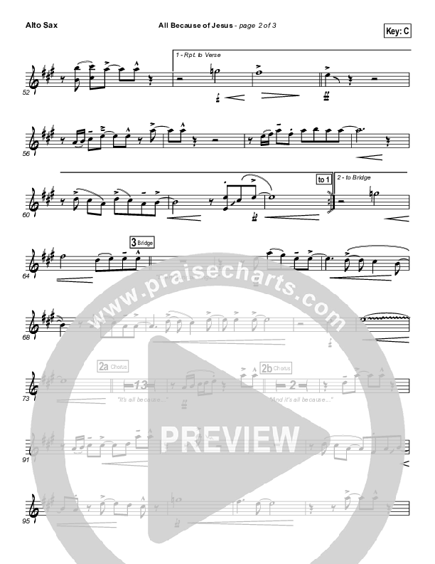 All Because Of Jesus Alto Sax (FEE Band)