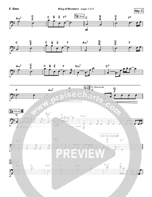 King Of Wonders Bass Guitar (Matt Redman)