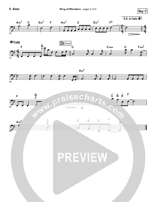 King Of Wonders Bass Guitar (Matt Redman)