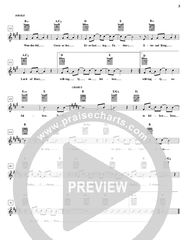 Today Lead Sheet (Brian Doerksen)