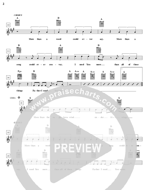More Lead Sheet (Brian Doerksen)