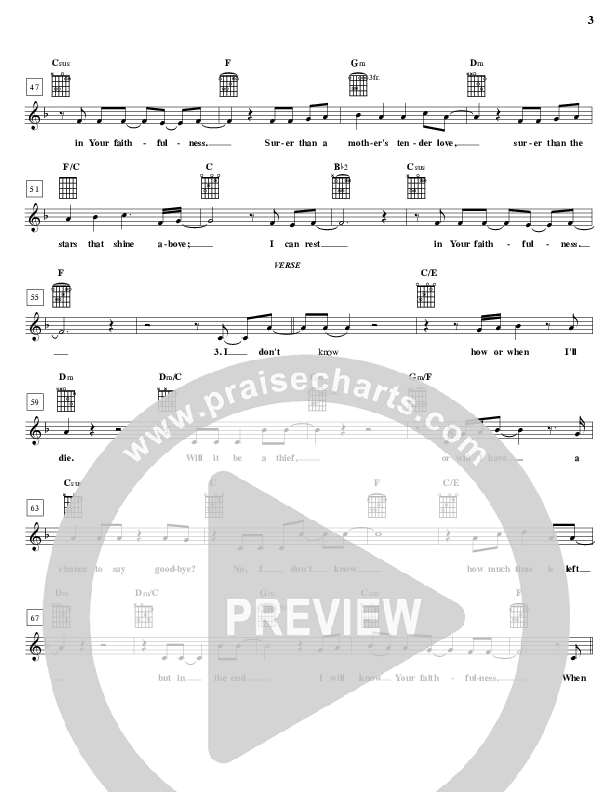 Your Faithfulness Lead (SAT) (Brian Doerksen)