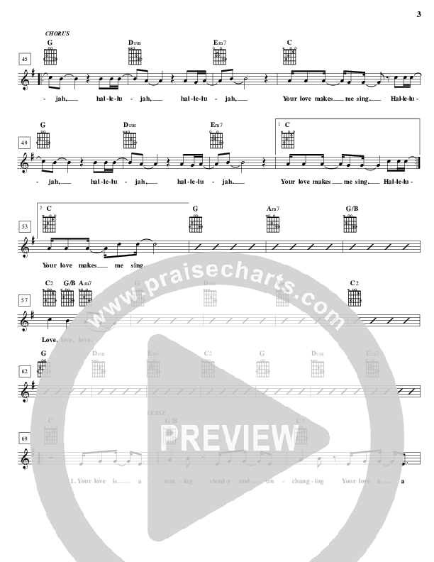 Hallelujah (Your Love Is Amazing) Lead Sheet (Brian Doerksen)