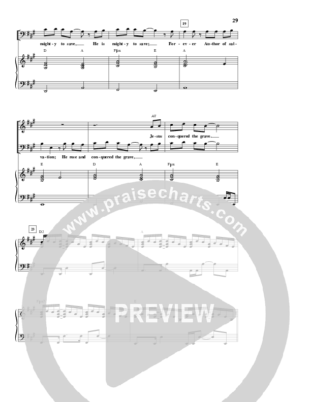 Mighty To Save Piano/Vocal (SAT) (Don Moen)