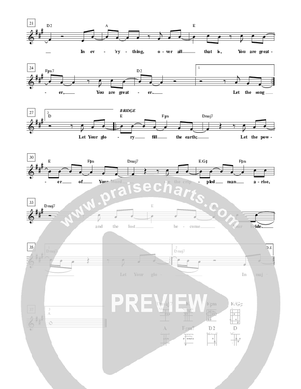 Be Lifted Up Lead Sheet (Don Moen)