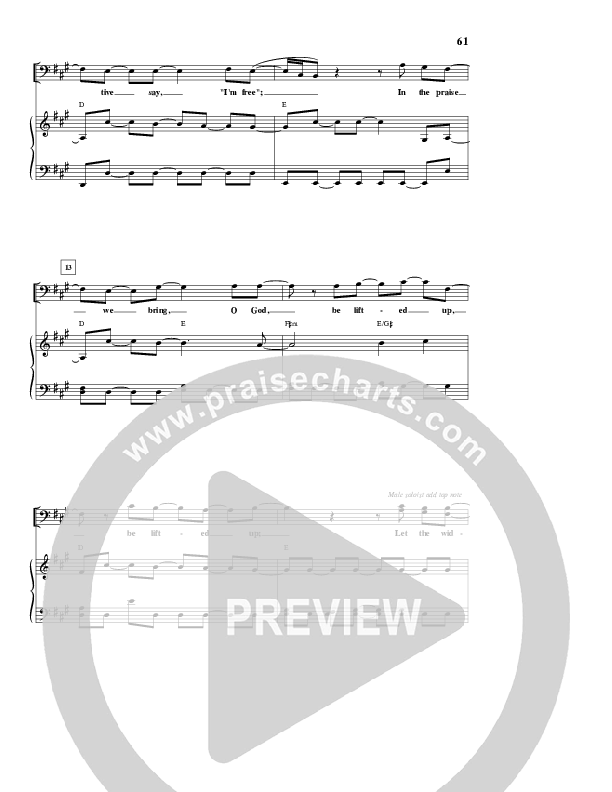 Be Lifted Up Lead & Piano (Don Moen)