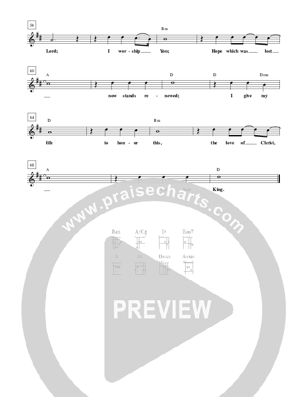 Saviour King Lead Sheet (Don Moen)