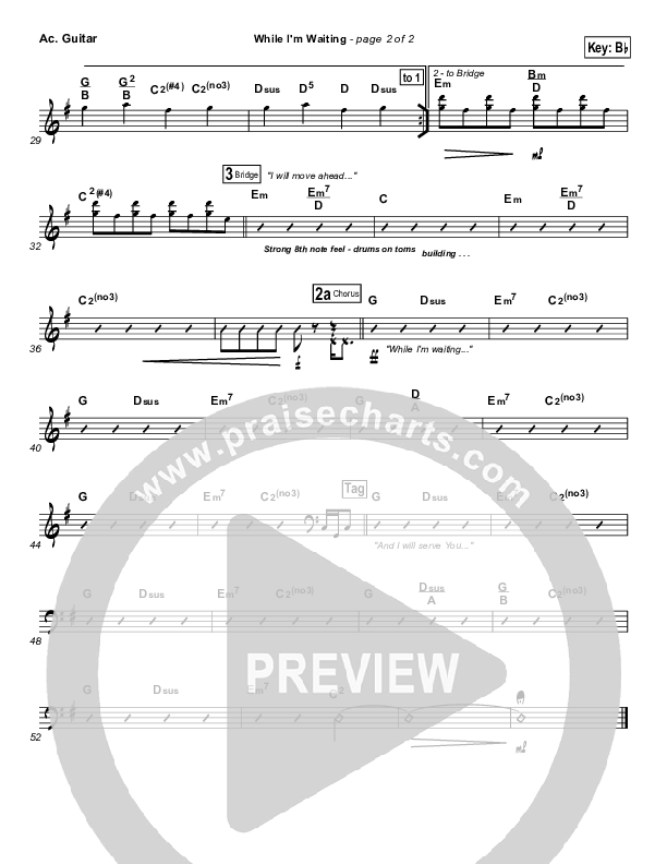 While I Am Waiting Acoustic Guitar (John Waller)