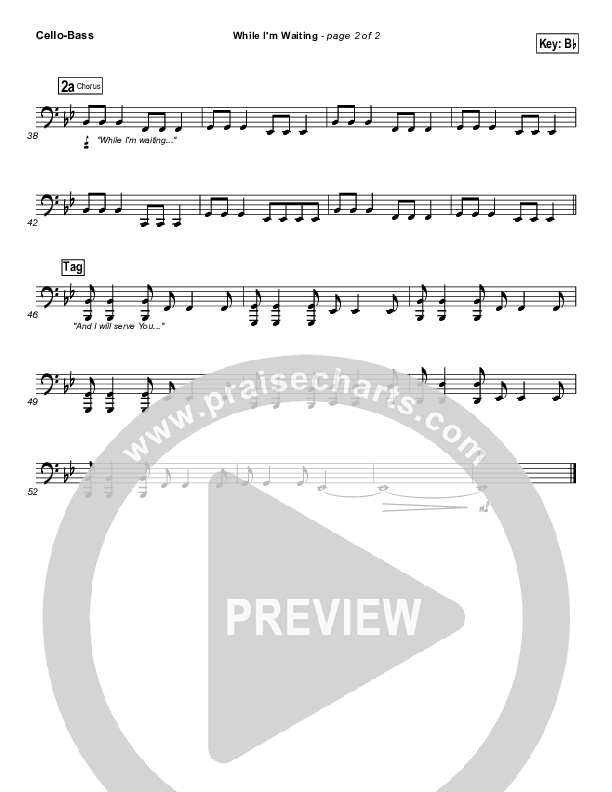 While I Am Waiting Cello/Bass (John Waller)