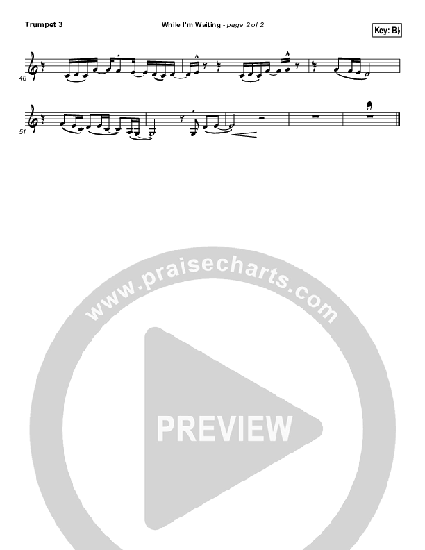 While I Am Waiting Trumpet 3 (John Waller)