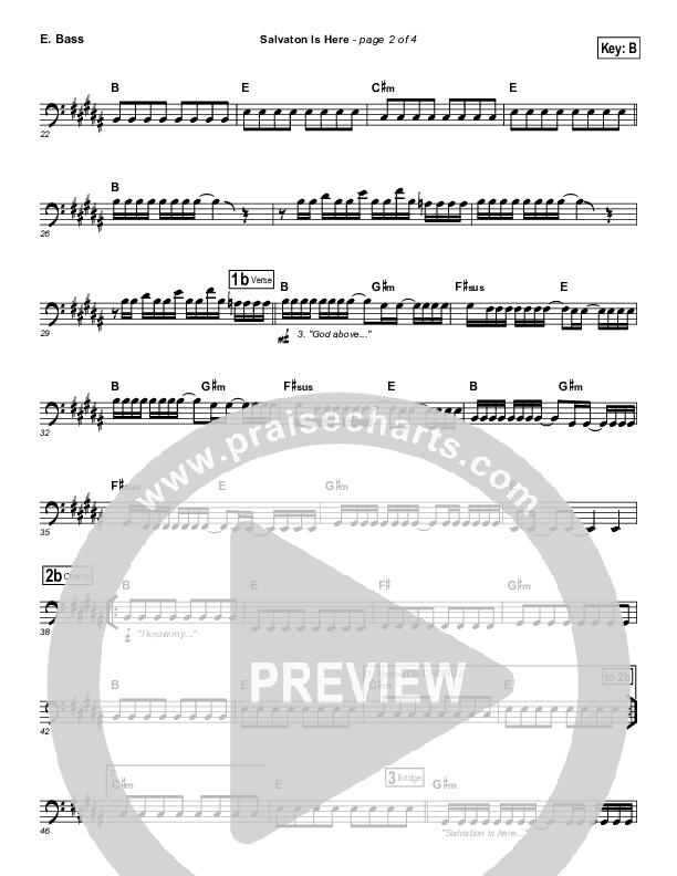 Salvation Is Here Bass Guitar (Lincoln Brewster)