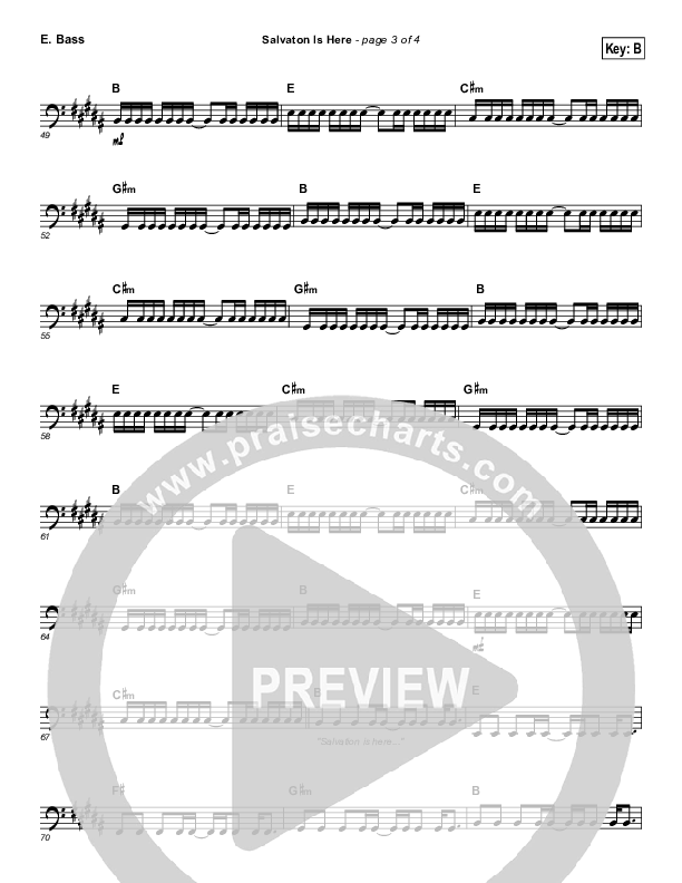 Salvation Is Here Bass Guitar (Lincoln Brewster)