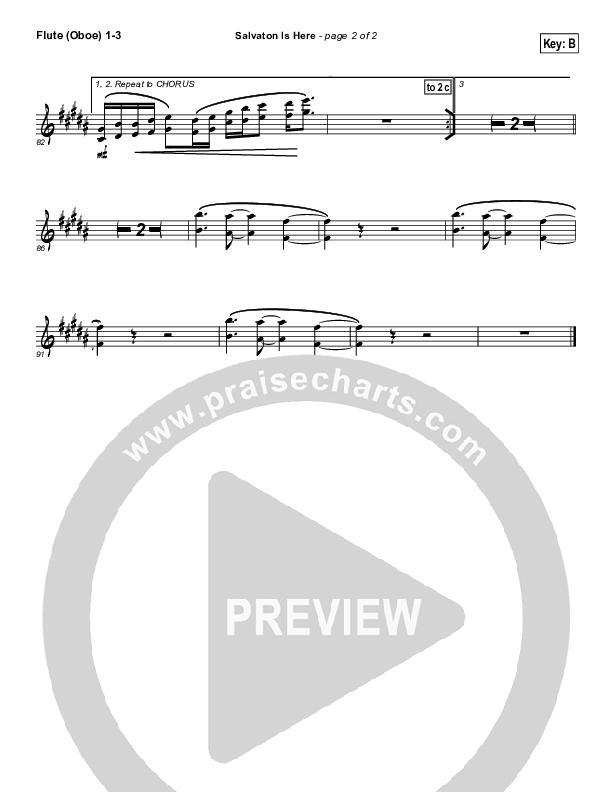 Salvation Is Here Flute/Oboe 1/2/3 (Lincoln Brewster)