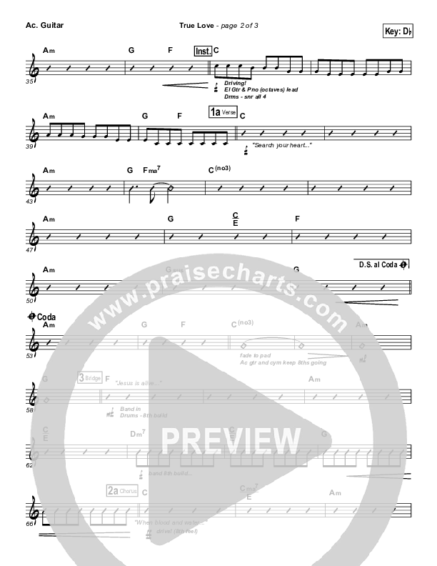 True Love Acoustic Guitar (Phil Wickham)