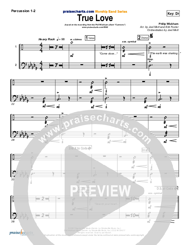 True Love Percussion 1/2 (Phil Wickham)