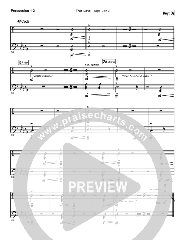 True Love Percussion 1/2 (Phil Wickham)