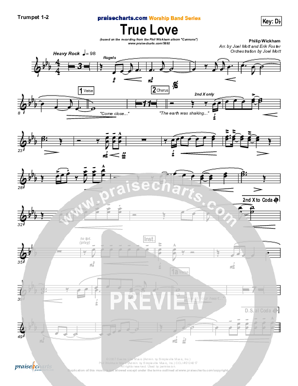True Love Trumpet 1,2 (Phil Wickham)