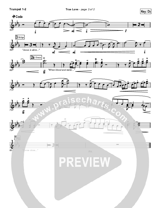 True Love Trumpet 1,2 (Phil Wickham)