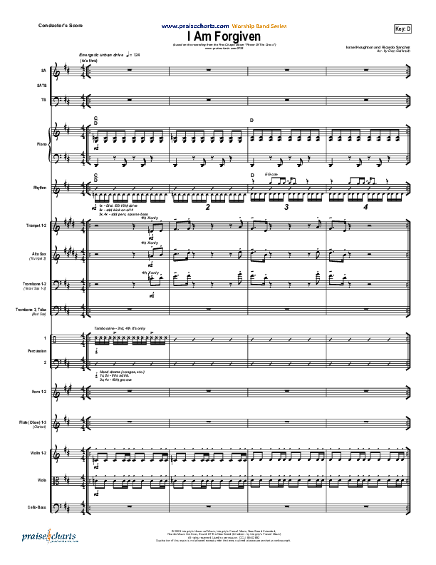 I Am Forgiven Conductor's Score (Free Chapel)