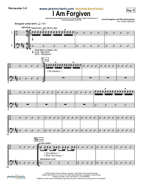 I Am Forgiven Percussion (Free Chapel)