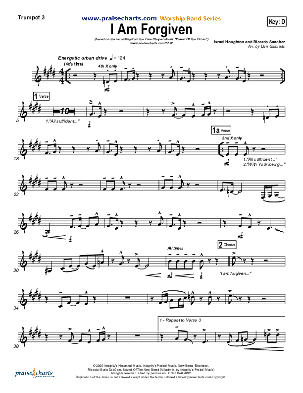 I Am Forgiven Trumpet 3 (Free Chapel)