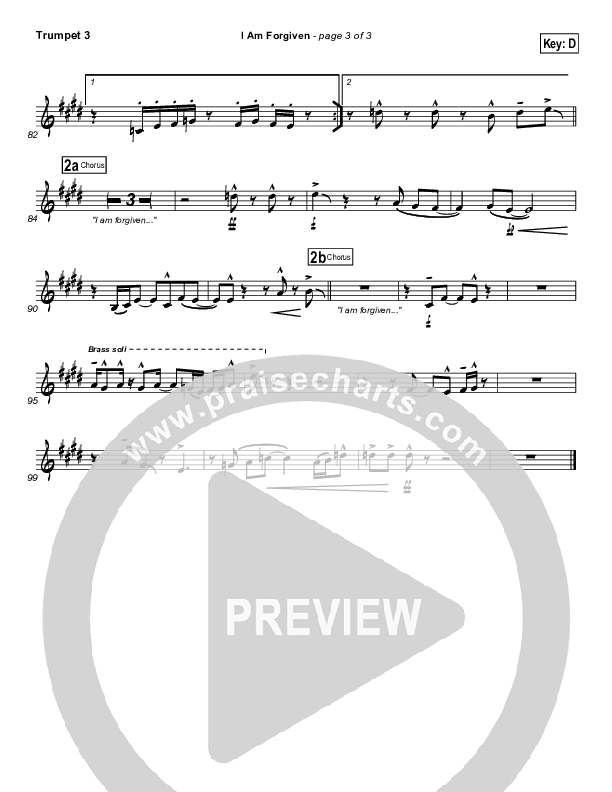 I Am Forgiven Trumpet 3 (Free Chapel)
