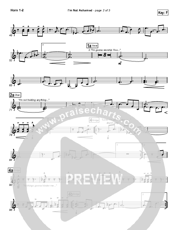 I'm Not Ashamed Brass Pack (Free Chapel)