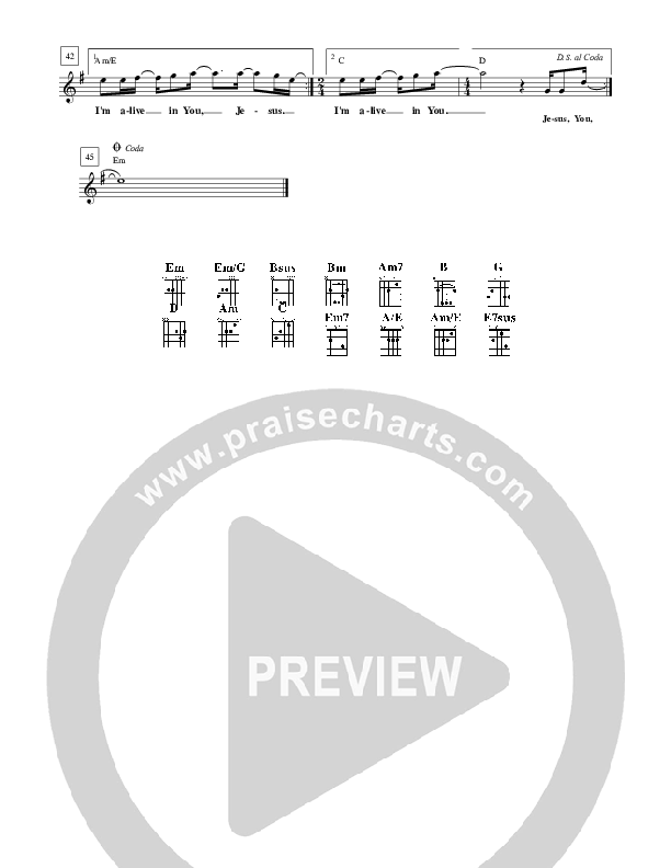 I'm Alive Lead Sheet (Free Chapel)