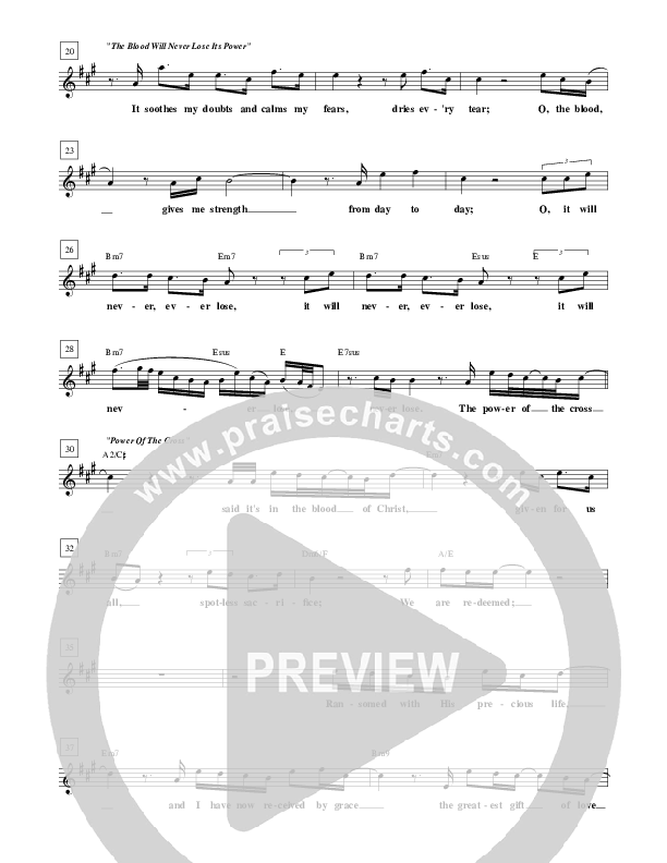 At The Cross Medley Lead Sheet (Free Chapel)
