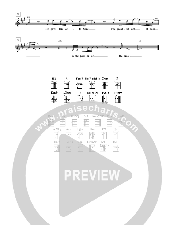 At The Cross Medley Lead Sheet (Free Chapel)