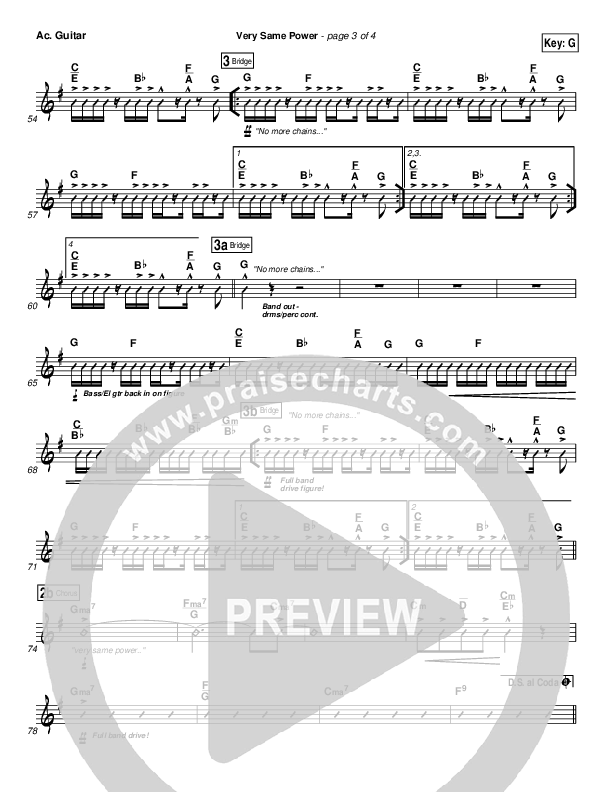 Very Same Power Acoustic Guitar (Free Chapel)