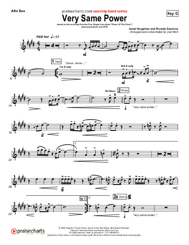 Very Same Power Alto Sax (Free Chapel)