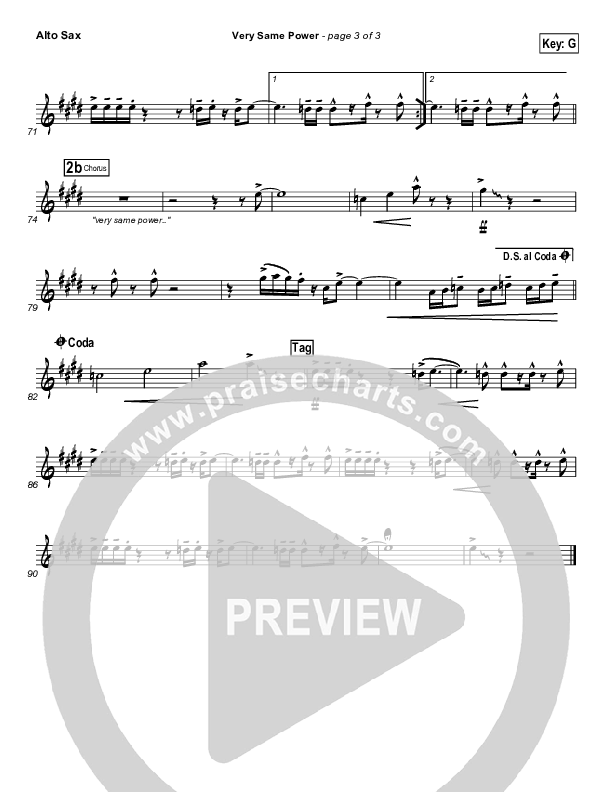 Very Same Power Alto Sax (Free Chapel)