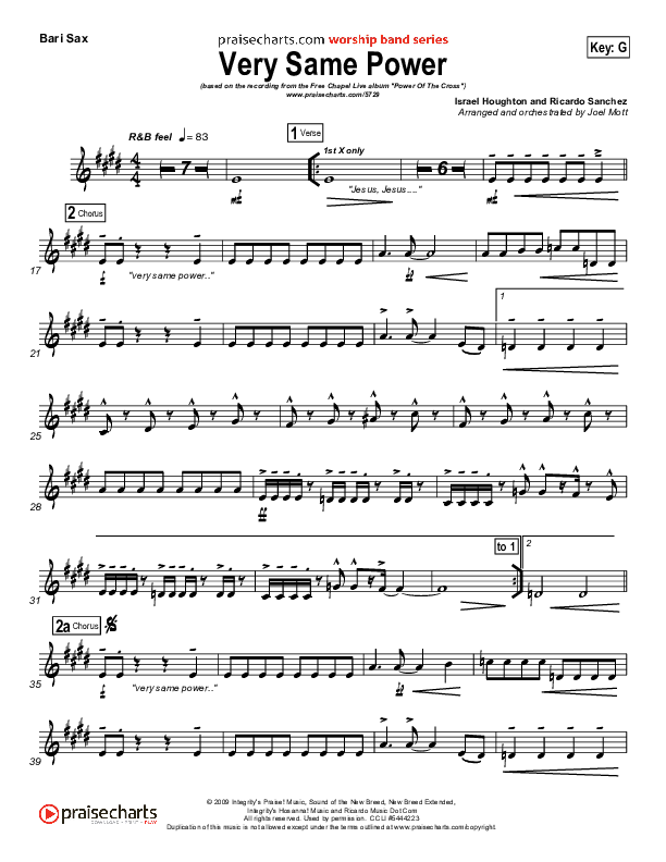 Very Same Power Bari Sax (Free Chapel)