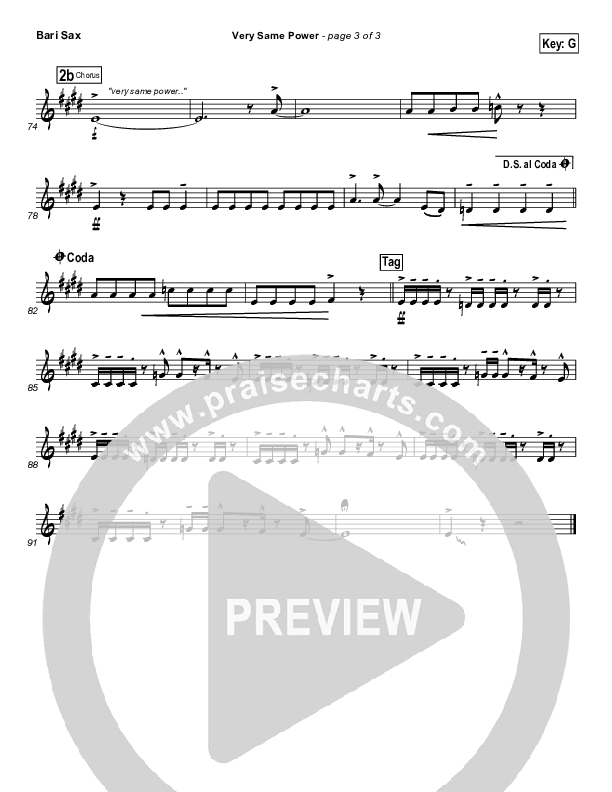 Very Same Power Bari Sax (Free Chapel)