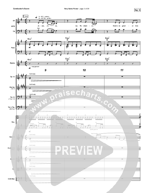 Very Same Power Conductor's Score (Free Chapel)