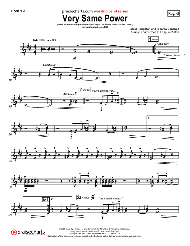 Very Same Power French Horn 1/2 (Free Chapel)