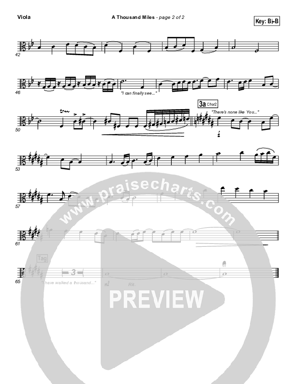 A Thousand Miles Viola (Free Chapel)