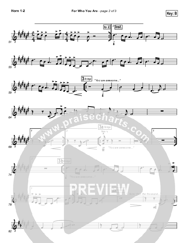 For Who You Are Brass Pack (Free Chapel)