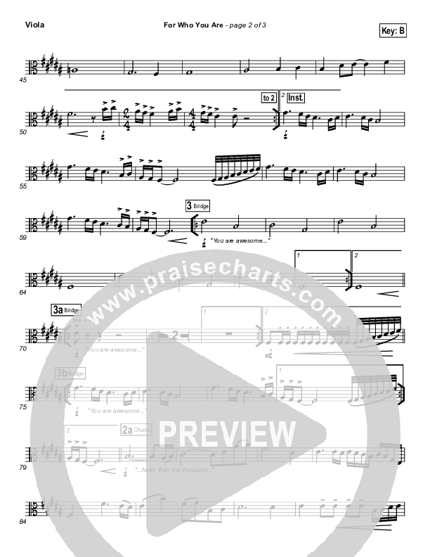 For Who You Are Viola (Free Chapel)