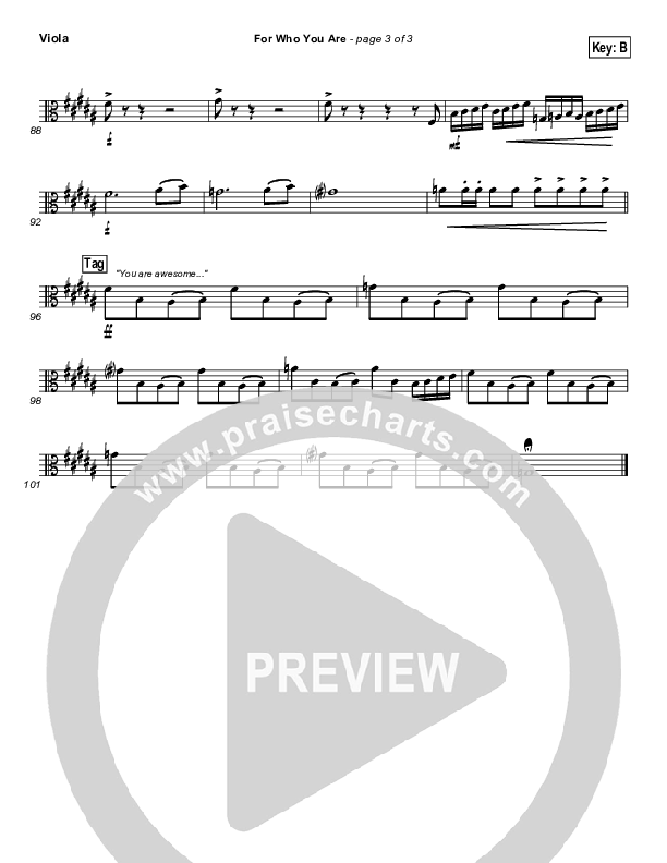 For Who You Are Viola (Free Chapel)