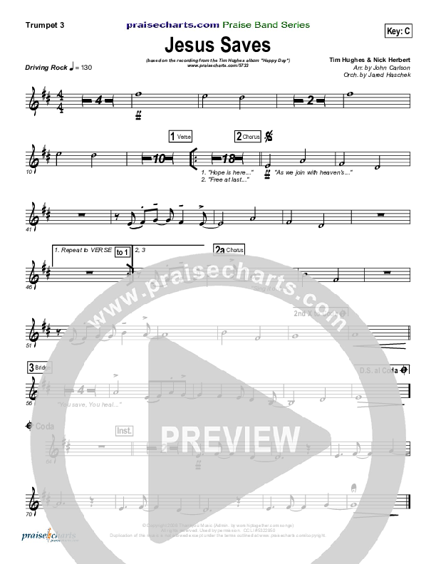 Jesus Saves Trumpet 3 (Tim Hughes)