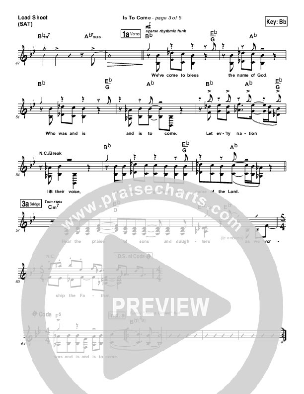 Is To Come Lead (SAT) (Ricardo Sanchez)