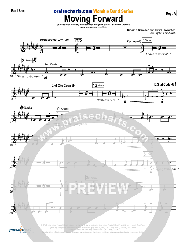 Moving Forward Bari Sax (Israel Houghton)