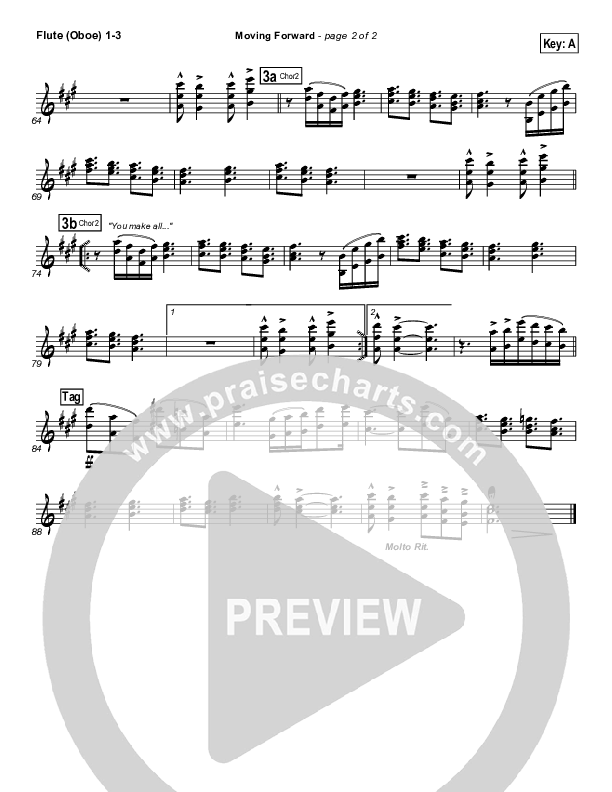 Moving Forward Flute/Oboe 1/2/3 (Israel Houghton)