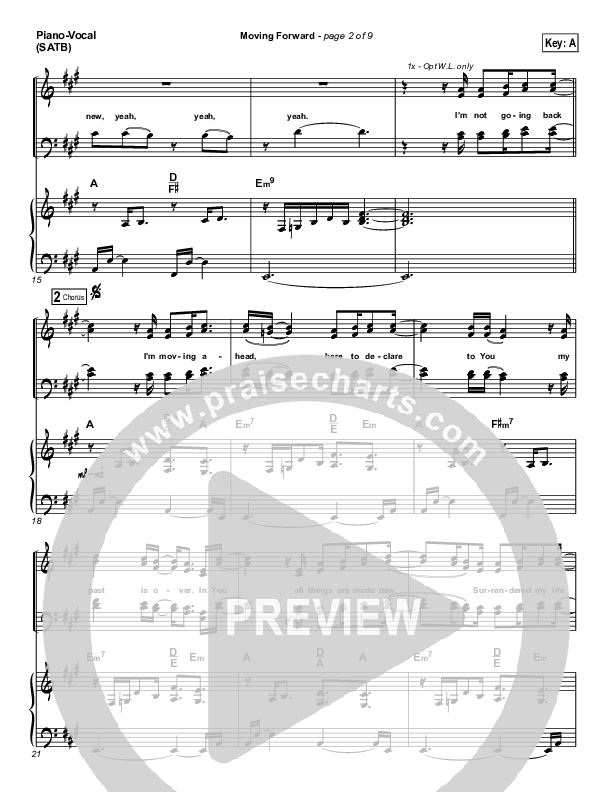 Moving Forward Piano/Vocal (Israel Houghton)