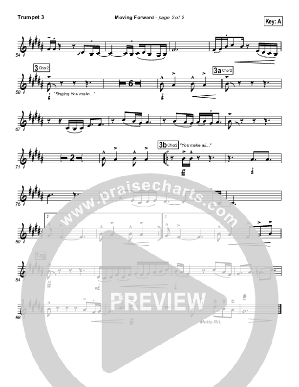 Moving Forward Trumpet 3 (Israel Houghton)