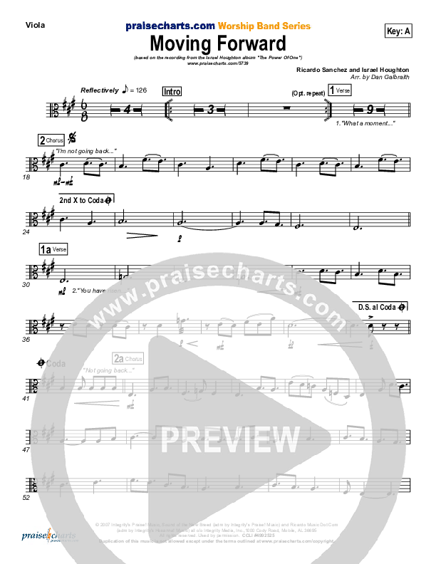 Moving Forward Viola (Israel Houghton)
